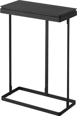 Držák na odpadkový koš Yamazaki Jitsugyo Slim s víkem, 45 l, boční otevírání, černý, Š39 x H19 x V55 cm, věžový, snadno vyměnitelný, 1762