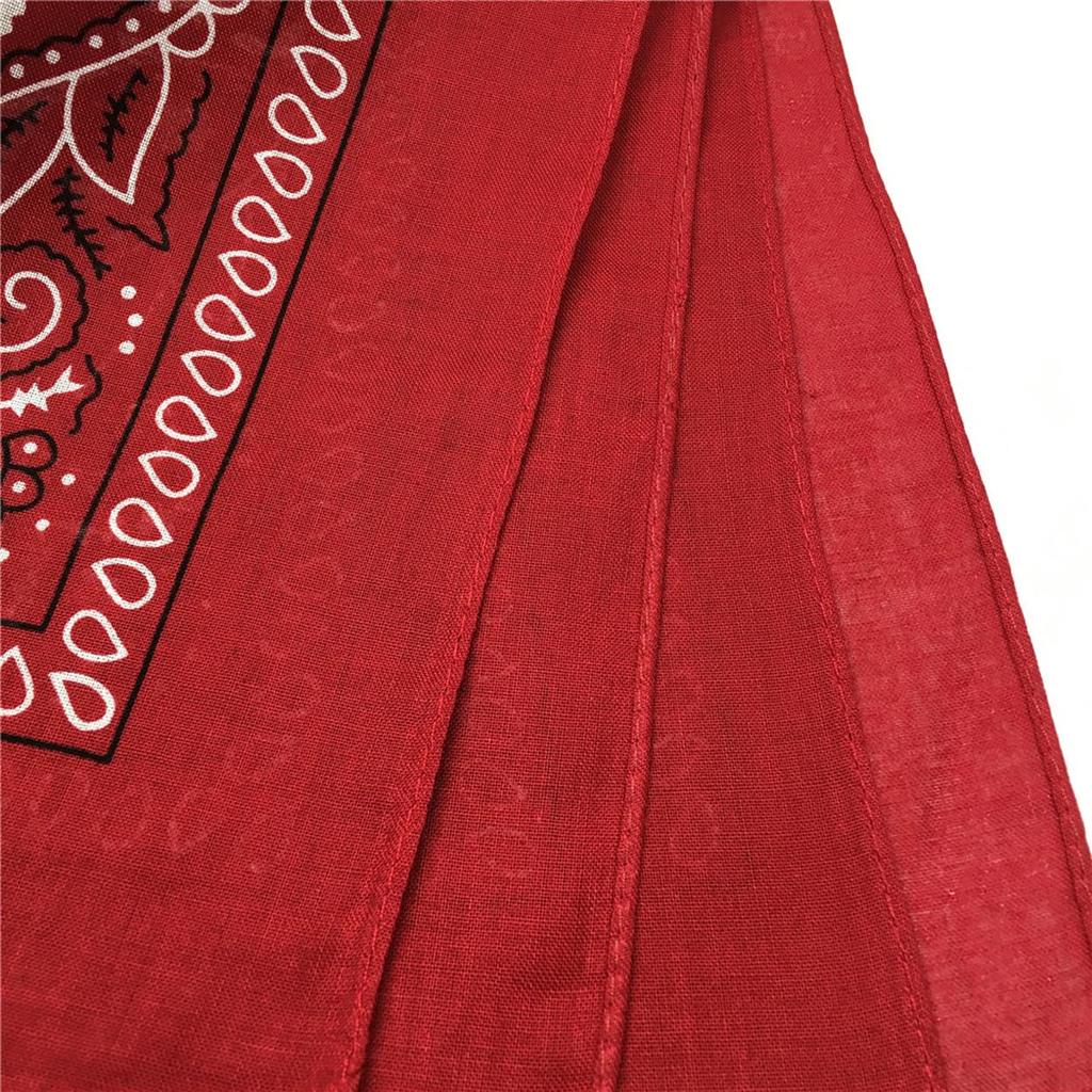 kakatrend Bandana Red Paisley 100% Cotton Adults Bandanna Unisex Do-rag Large 55cm x 55cm