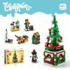 Lele Brothers Lego-Compatible Christmas Reindeer Train Building Blocks Toy