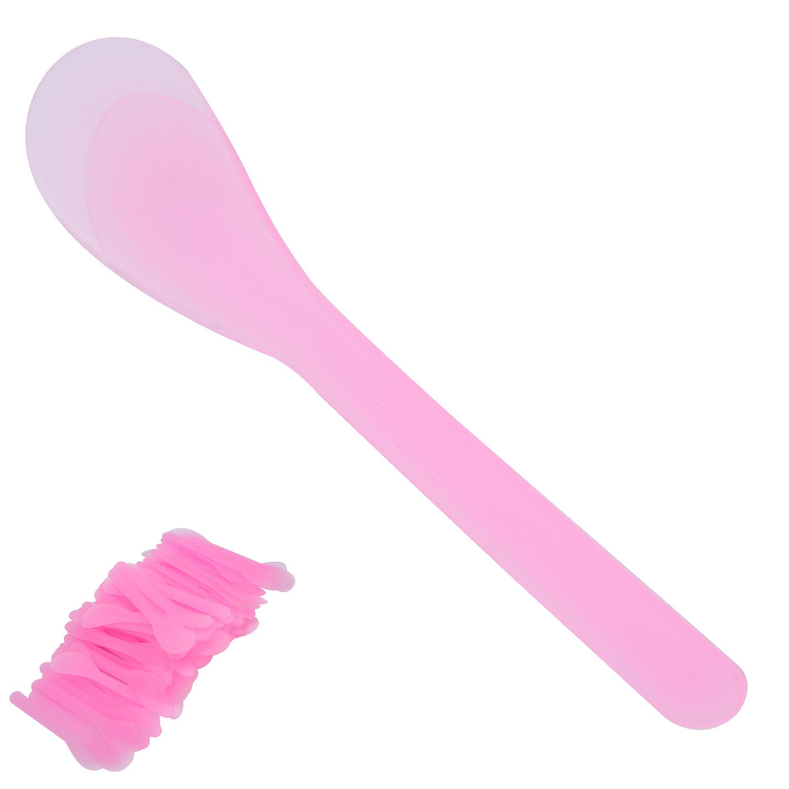 100 шт. Шпатель для маски для лица Косметический шпатель для нанесения маски Пластиковая ложка-шпатель для маски