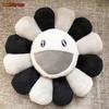 Rainbow Daisy Plush Pillow Sunflower Shaped Floor Game Mat Seat Cushion For Sofa Car Soft And Comfortable