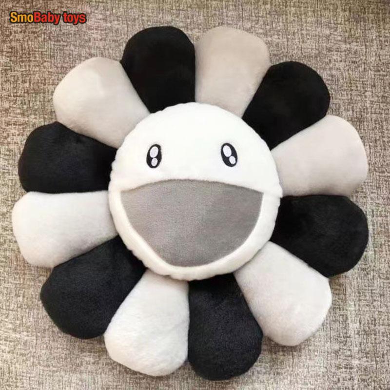 Rainbow Daisy Plush Pillow Sunflower Shaped Floor Game Mat Seat Cushion For Sofa Car Soft And Comfortable