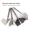 Stainless Steel Corner Tool: Internal & External Corner Puller and Putty Scraper for Interior & Exterior Wall Grinding.