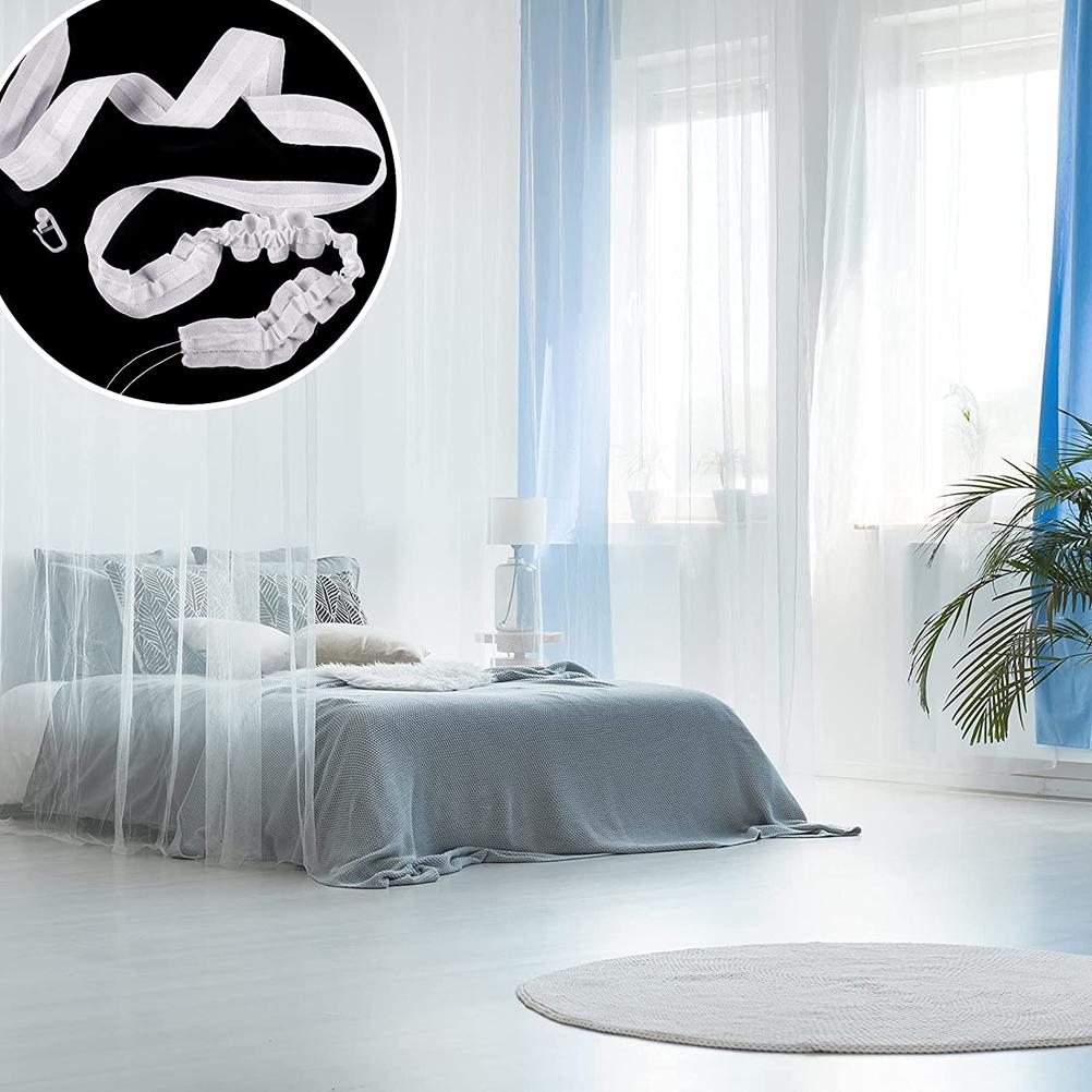 Curtain Tape Curtain Accessory Reusable Curtain Ruffle Tape Curtain Drawstring Belt Set for Pleated