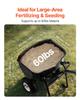 Walk Behind Spreader, 60LBS Capacity, Push Spreader with Hopper Grate, 0-9.8 Ft Spreading Width, 8 In All Terrain Pneumatic Tires, Garden & Lawn