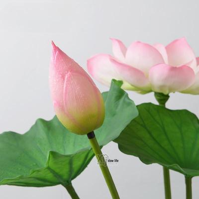 Artificial Lotus Leaf Pond Scenery Props with Stem for Stage and Landscape Photography