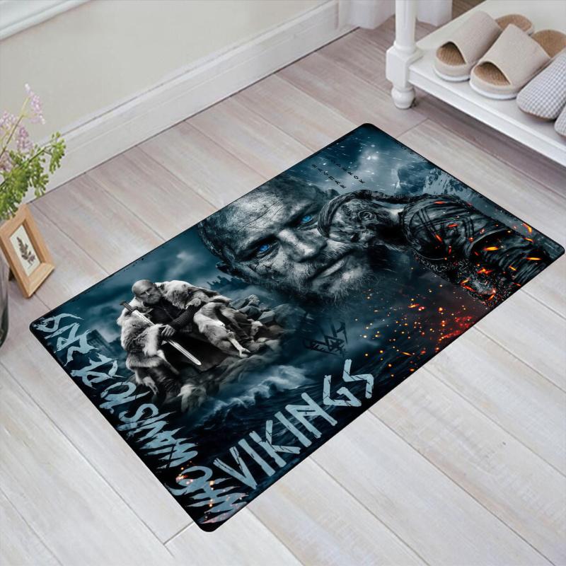 Vikings Carpet Rug for Living Room Bedroom Home Sofa Decoration,Kids play Non-slip Floor Mat
