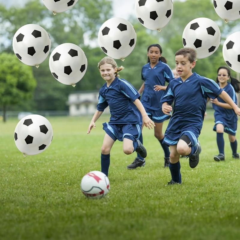 20/60Pcs Football Latex Balloons Kids Sports Theme Birthday Party Decoration Favors Supplies Boy Girl Inflatable Soccer Balloon