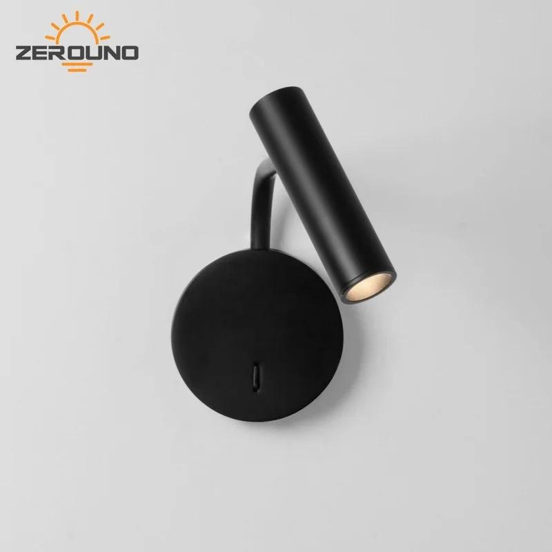 Nordic LED Wall Lamp with switch 3W spotligh Decoration Room Metal wall light indoor wall light For Home Bedroom Bedside light