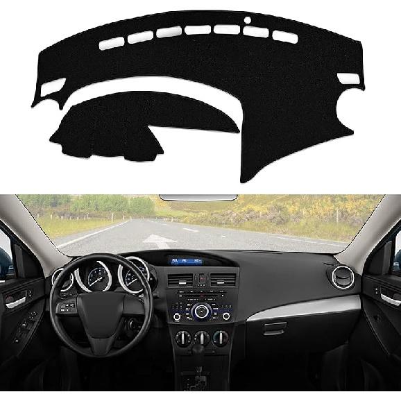 Dashboard Dash Cover Mat Carpet Compatible With 99-06 Chevy Silverado GMC Sierra,00-06 Chevy Suburban Tahoe GMC Yukon/XL,01-06 Chevy Avalanche(Black)