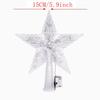 Christmas Decoration LED Glowing Tree Topper Five Pointed Star Christmas Tree Ornaments Home Decor Navidad New Year 2025 Decor