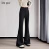 Women's Elegant High-Waist Flared Casual Pants