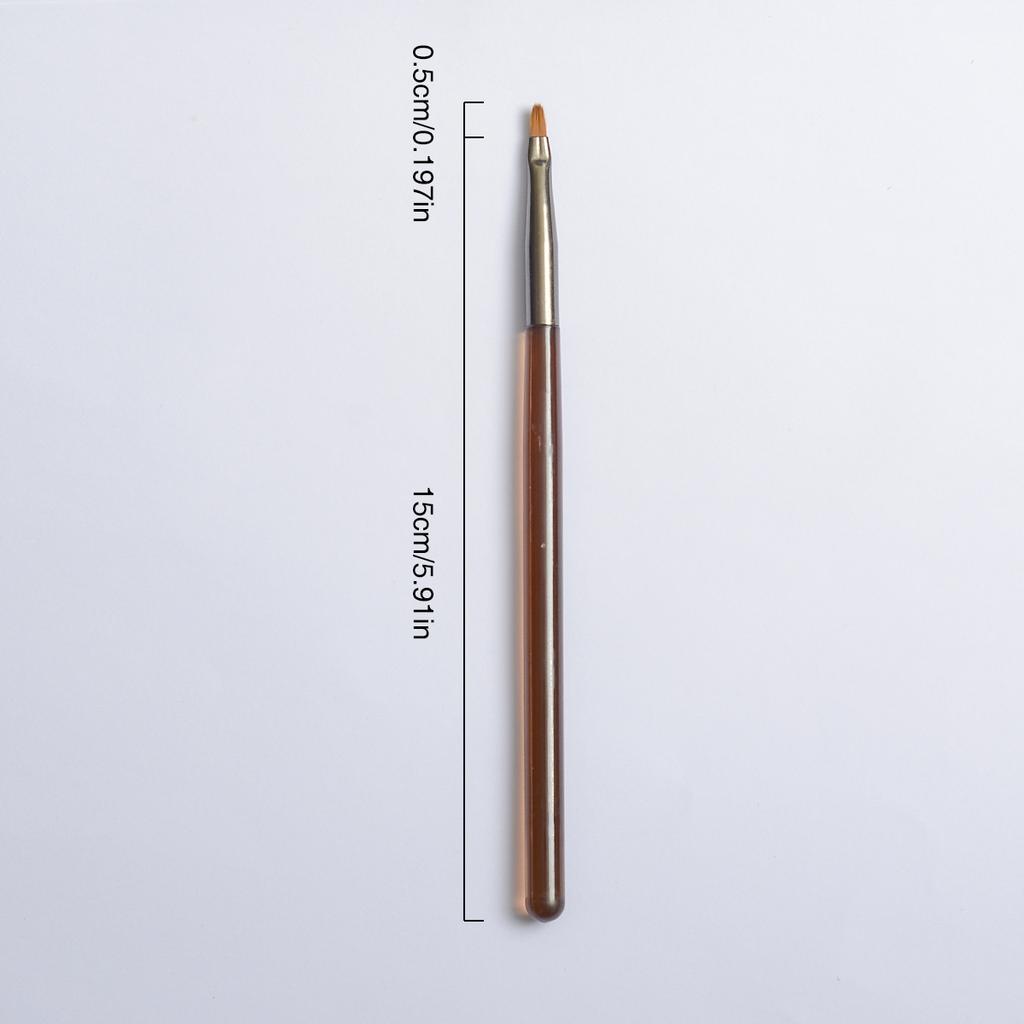 Japanese nail art brush set, pull-up brush for beginners, gradient technique, French round head nail art tool, brush, brown colo