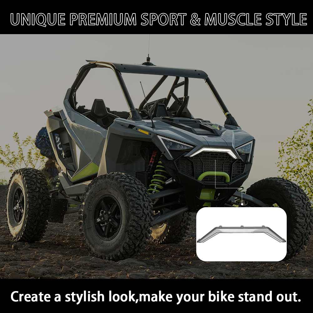ATV UTV Front Accent Light Turn Signal 12V LED Center Grill Fang Light For Polaris RZR PRO XP/4 2020-2021 RZR PRO R 2022#2884346