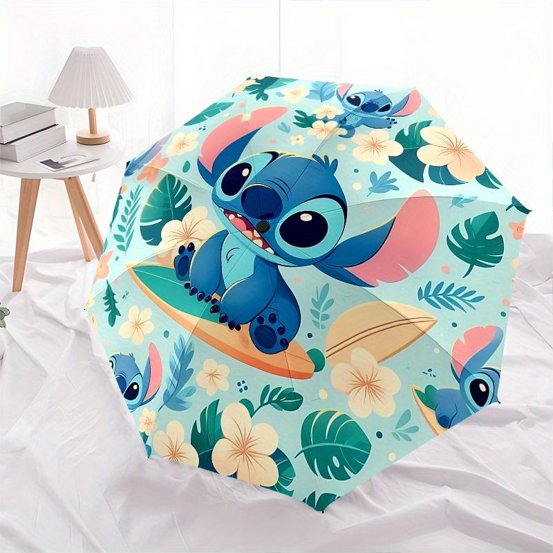 Stitch, Surfboard Automatic Opening and Closing Umbrella, Compact Travel Umbrella, Lightweight and Portable, Suitable for Beach Commuting Bu
