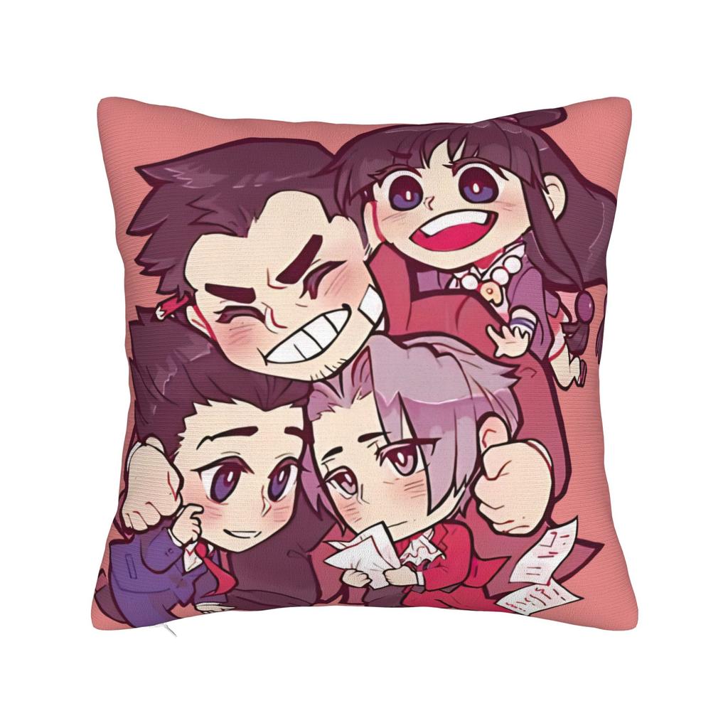 Ace Attorney Pillowcases Morden Pillow Case For Living Room Bed Chair Comfy Pillow Cover