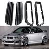 2x Car Silver Black Side Grill Fender Vent Grille 51137895913 51137895914 51132694607 51132694608 FOR BMW E46 For M3 2001-2006