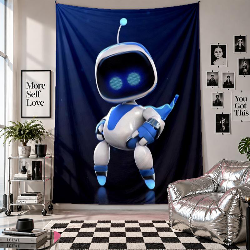 Wall TapestryAstro Bot Art Hanging Cloth Decorative Background Cover for Room Decoration
