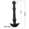 Black Anchor Shape Crystal Glass Massage Stick