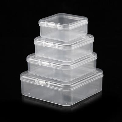 Dustproof Transparent Organizer Box Mini Dustproof Storage Boxes  Earrings Storage