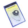 10 Piece Metric Hex Key Set Hardened Steel Foldable Storage Ring For Home Repair Bike Maintenance Assembly