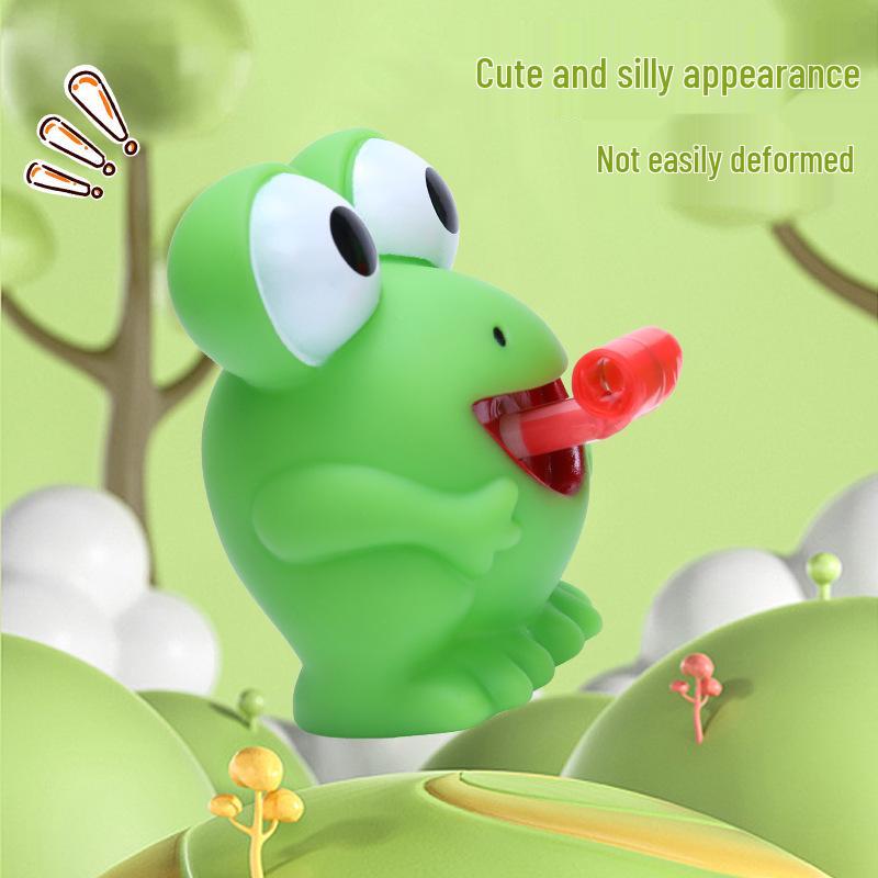 Dinosaur Squeeze Toy with Frog Tongue - Sound Gift & Stress Relief