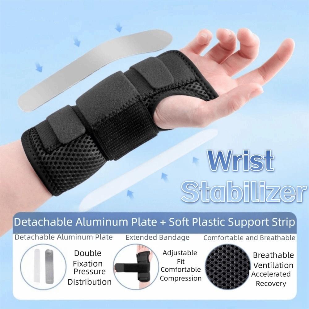Breathable Wrist Support Splint Adjustable Wrap Hand Wrist Guard Wristband Wrist Stabilizer  Men