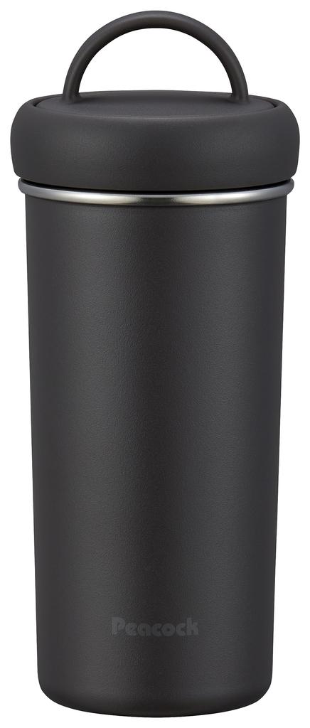 Pahar termos Thermal/Rece 400ml, gri închis, cană, sticlă, Thermos HD The-peacock, AEB-40