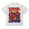 Vintage Bootleg Lamine Yamal Retro Football Graphic T Shirt Y2k Oversized Unisex Short Sleeve Streetwear Fan Tee