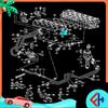 Qty 5  For Beetle Passat CC Sharan Seat Exeo Leon Altea  07L907386A Engine Air Intake Manifold Runner Control Sensor 07L907386A