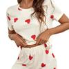 IHUASU Women's Fashion Casual Short Sleeve O-Neck Pants Suits
