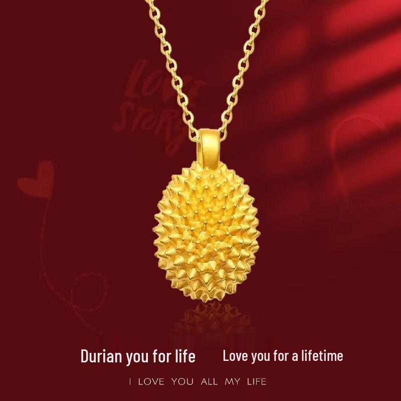 Durian Pendant Necklace -  Durian You Forever  Qixi Festival Gift for Her