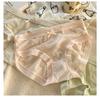 Women Mid Waist Ice Silk Lace Solid Color Antibacterial Crotch Comfortable Ladies Panties