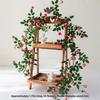 Plastic Silk Artificial Rose Vine 4 Colors Wall Decor Rattan  Home Decoration