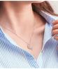 925 Silver moon cat Necklaces Pendant Silver Jewelry Statement for Women Bijoux