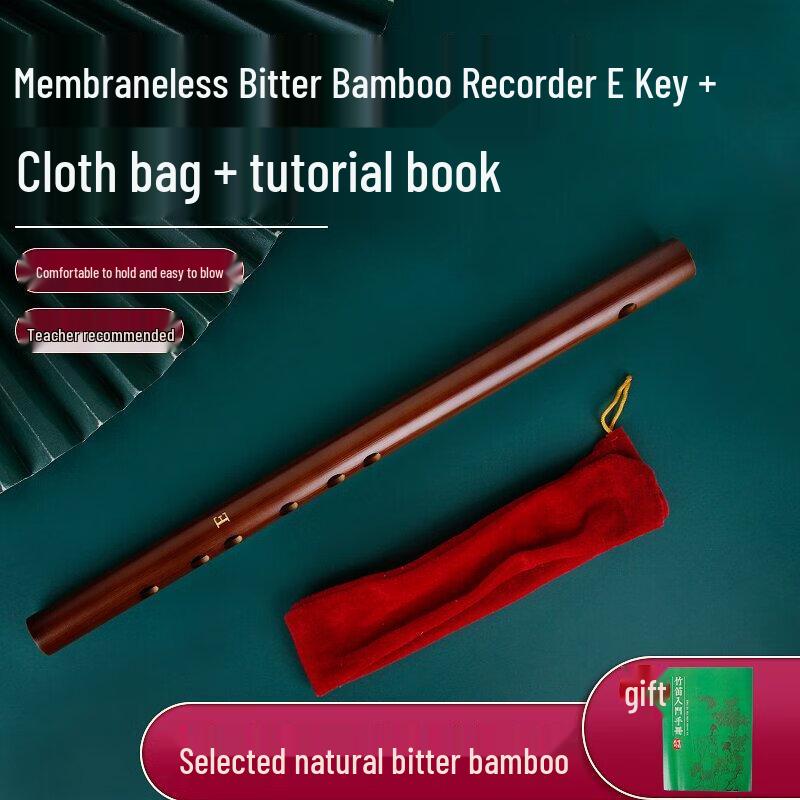Piccolo Bambusflöte für Anfänger - Mini Antiker Stil Kinderinstrument