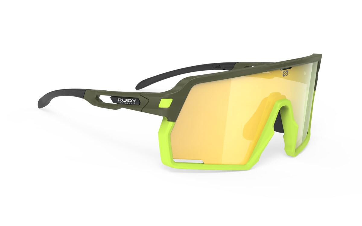 Kelion Olive Matte Yellow Lens 144mm [RUDYPROJECT] Sunglasses, Frame, Multi-Laser Lens, Width
