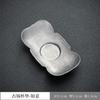 BEPAN 1PC Japanese pure tin cup mat retro cup holder non-slip cup holder made of old tin cup mat tea ceremony
