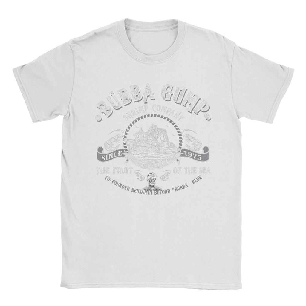 Bubba Gump Shrimp Co Forrest Gump Movie T Shirts for Men Cotton Vintage T-Shirts Crew Neck  Tees Short Sleeve Tops 6XL