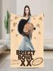 Chris Brown XX Soft Warm Plush Throw Blanket for Couch Bed Flannel Bedspread Cover Gift for Girls Boys