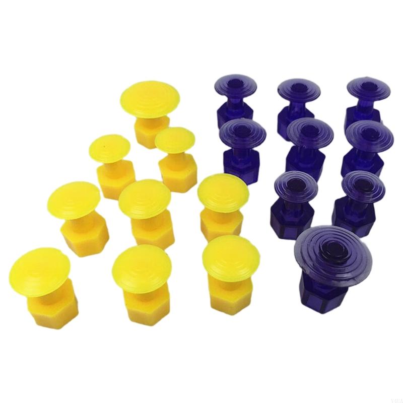 Y4UA 9pcs Dent Removal Pulling Dent Puller Dent Repair Tool Damage Removal Tool Auto Maintenance Tool