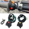 Universal Motorcycle Kill Switch Red Push Button Horn Starter Dirt Bike ATV UTV Dual Sport For 22mm Handlebar Mounted Bars