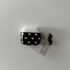 Black and White Polka Dot Stripes Are Suitable for Apple AirPods 1st Generation Protective Case Pro1 Bluetooth Headset Case Pro1 Generation Simple
