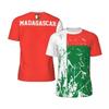 Maglia da Calcio Grafica Bandiera del Madagascar Moda Emblema Nazionale Stampa 3D Maglietta Sportiva Casual Traspirante