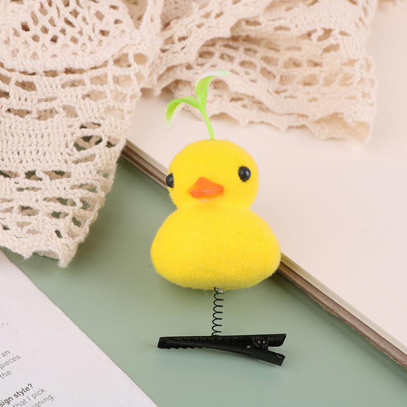 1Pc Lovely Animal Hairpin Barrettes Cute Little Yellow Duck Side Clip For Children Hair Diy Accessories Yellow Duck Hair Clip A1