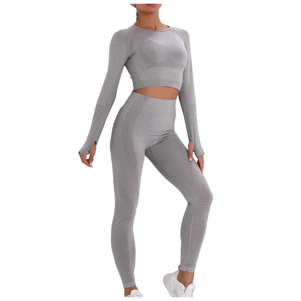 Farbiger, hüfthebender Sport-Fitness-Lauf-Yoga-Anzug für Damen mit hoher Taille