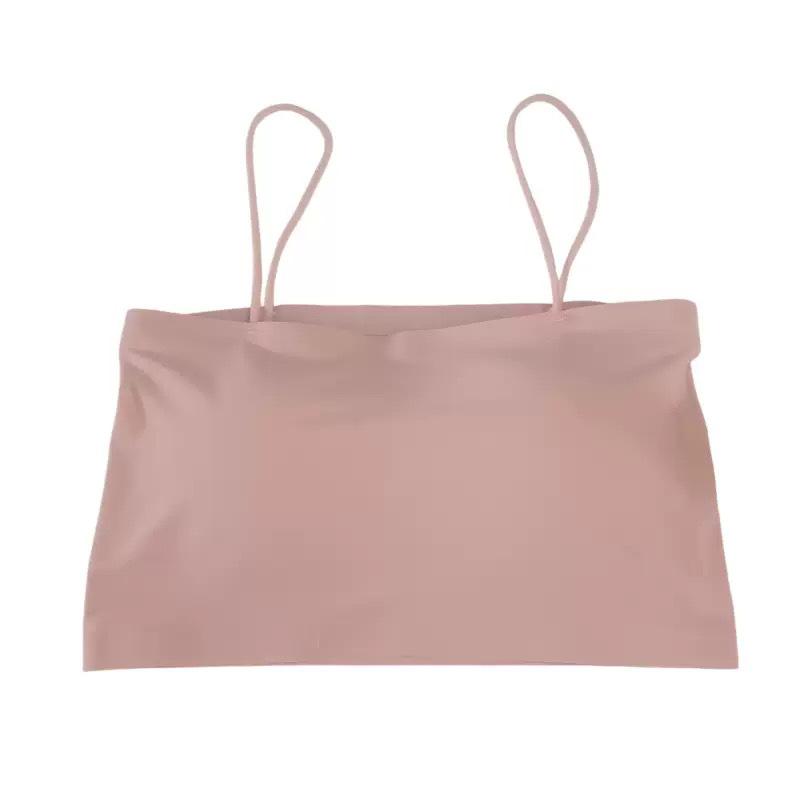 Sommer Eis Seide Studenten Bandeau: Sexy vielseitiges Camisole mit schönem Rückendesign