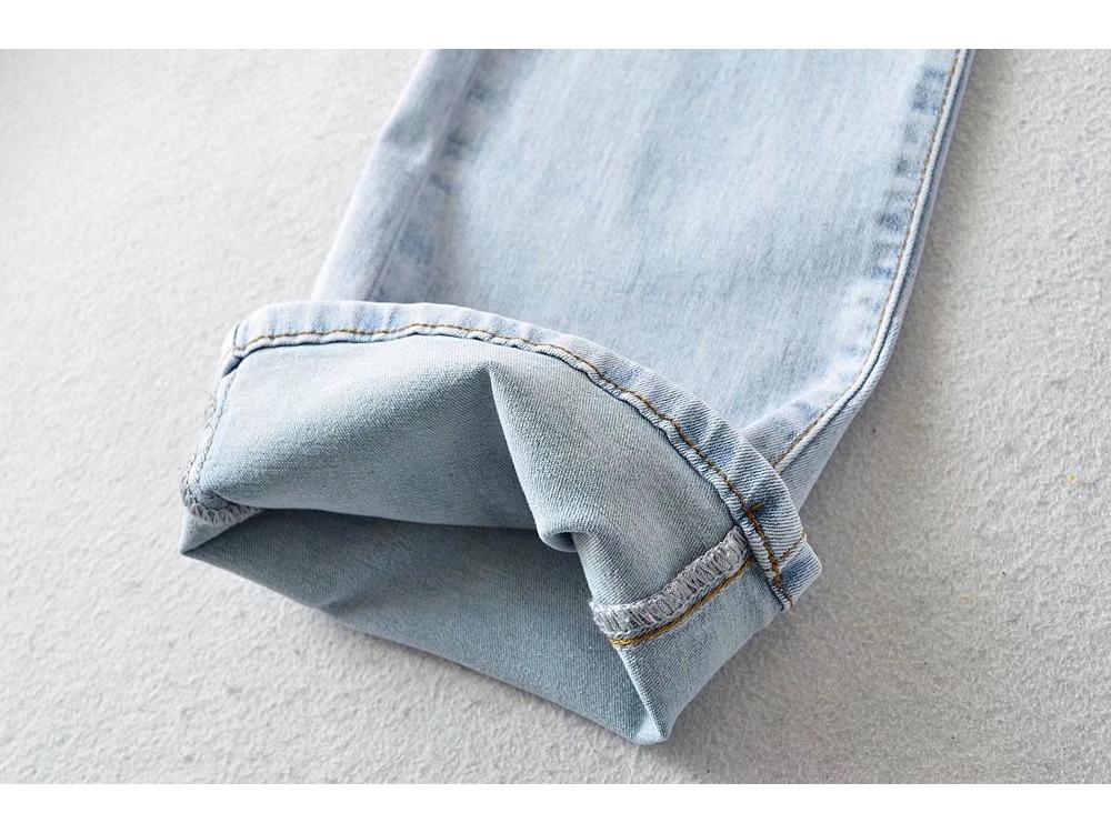 YPFF Trendy European & American Style Women's High Waist Slimming Flare Jeans with Heart Pocket.