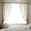 Polyester Cotton White Translucent Retro Hollow Out Curtain Finished North American Rural Fabric Floor Screen Bedroom Curtain