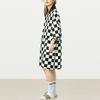 Vans Black And White Checkerboard Polo Style Three Quarter Sleeve Dress Women Dresses VN0A5F22P2T